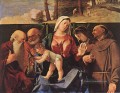 Madonna mit Kind und Heiligen Renaissance Lorenzo Lotto
